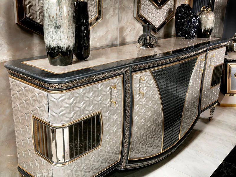 Kristal MyL Traditional 6 Person Dining Room Set