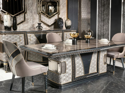 Kristal MyL Traditional 6 Person Dining Room Set