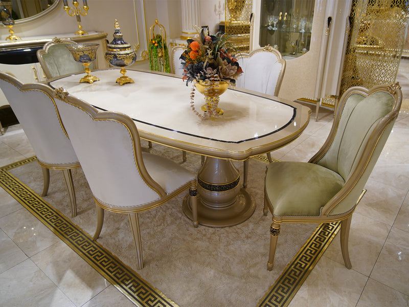 Lucca MyL Traditional 6 Person Dining Room Set