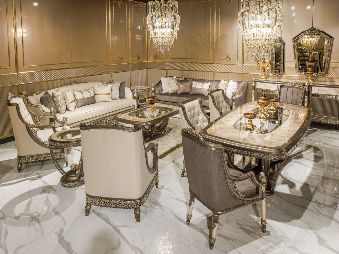 Perla MyL Traditional 6 Person Dining Room Set – Istanbul