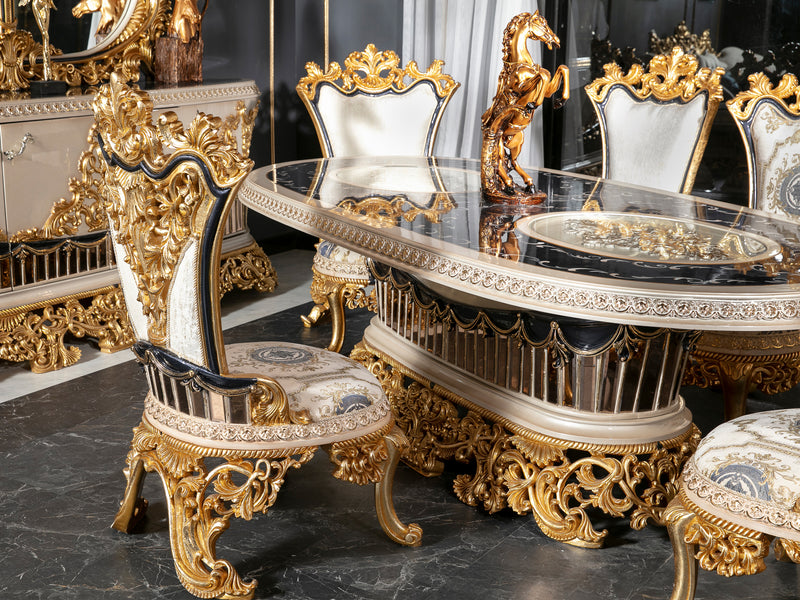 Tac Mahal MyL Traditional 6 Person Dining Room Set