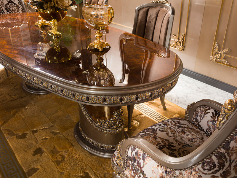 Rolex MyL Traditional 6 Person Dining Room Set