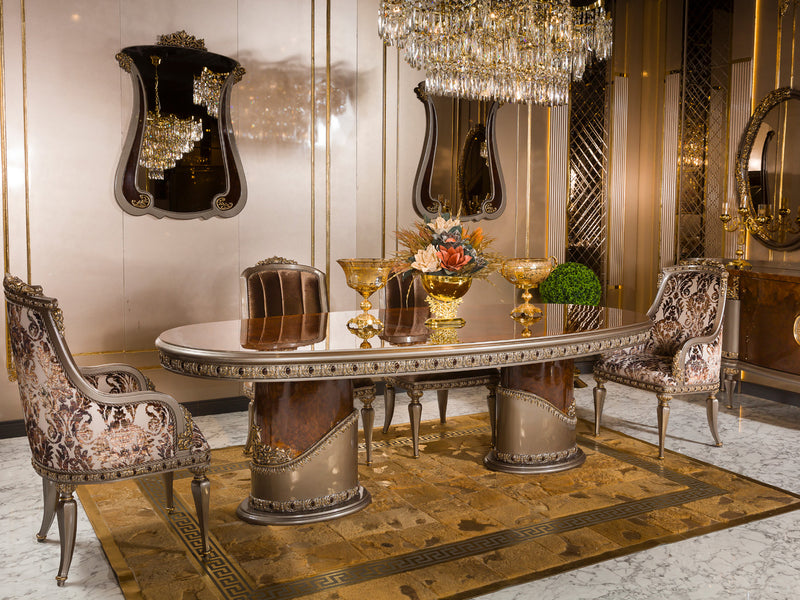 Rolex MyL Traditional 6 Person Dining Room Set