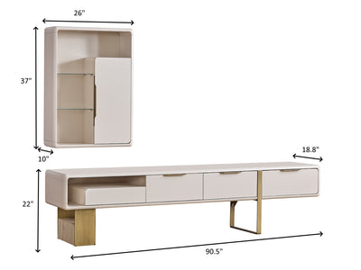 Ritan 90.5" Wide TV Stand