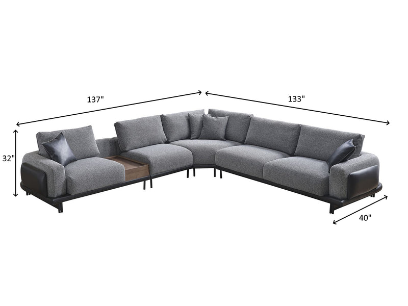 Domino 137" Wide Modular Sectional