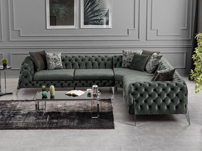 Scala 127" Wide Tufted Sectional