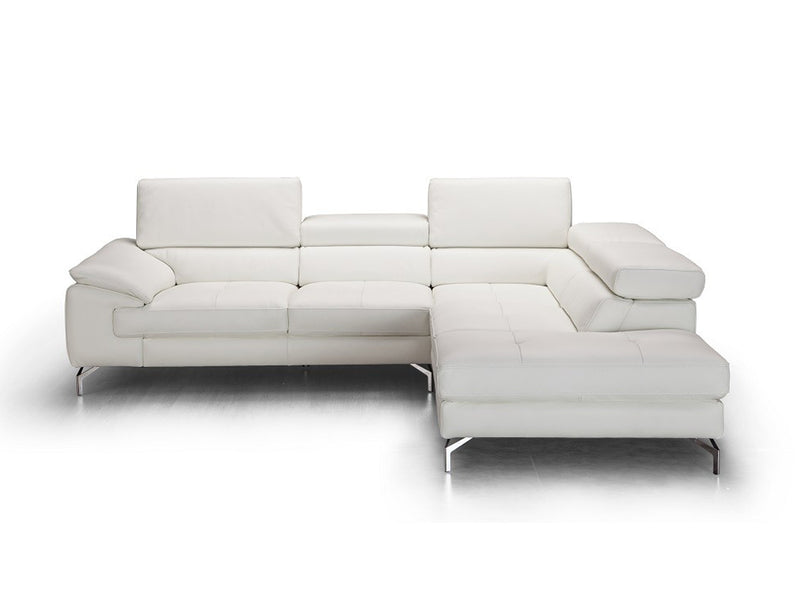 Nila 107" / 87" Wide Leather Sectional