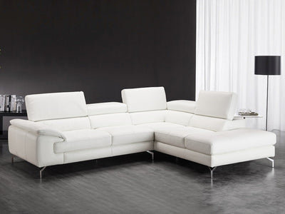 Nila 107" / 87" Wide Leather Sectional