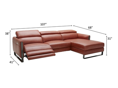 Nina Premium 107" / 68" Wide Leather Sectional