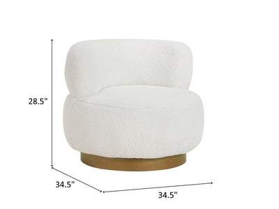 Novella 34.5" Wide Swivel Armchair