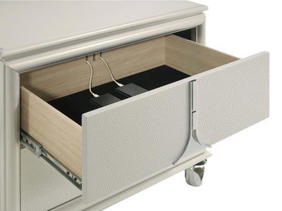 Olivia 27.2" Tall 2 Drawer Nightstand