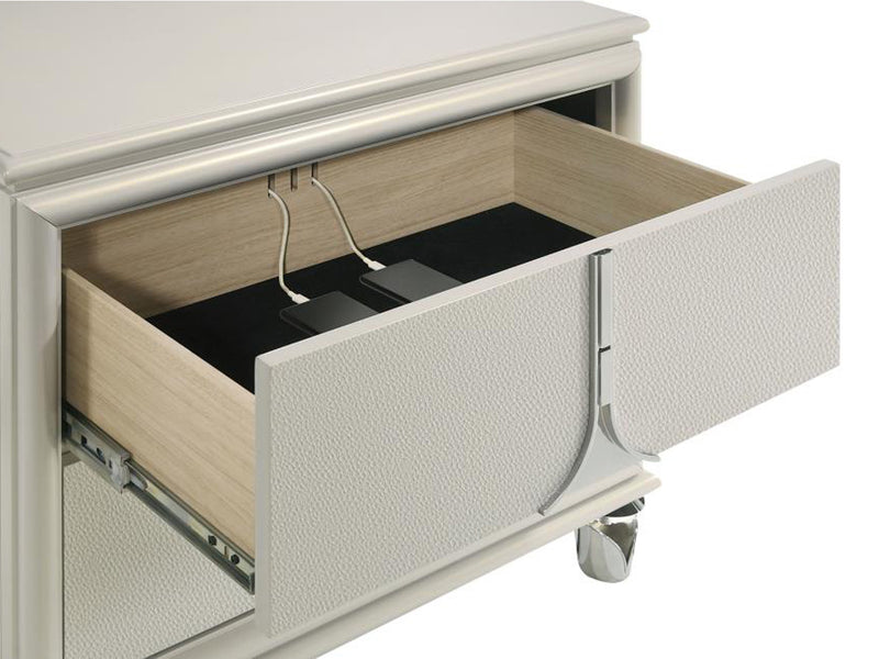 Olivia 27.2" Tall 2 Drawer Nightstand