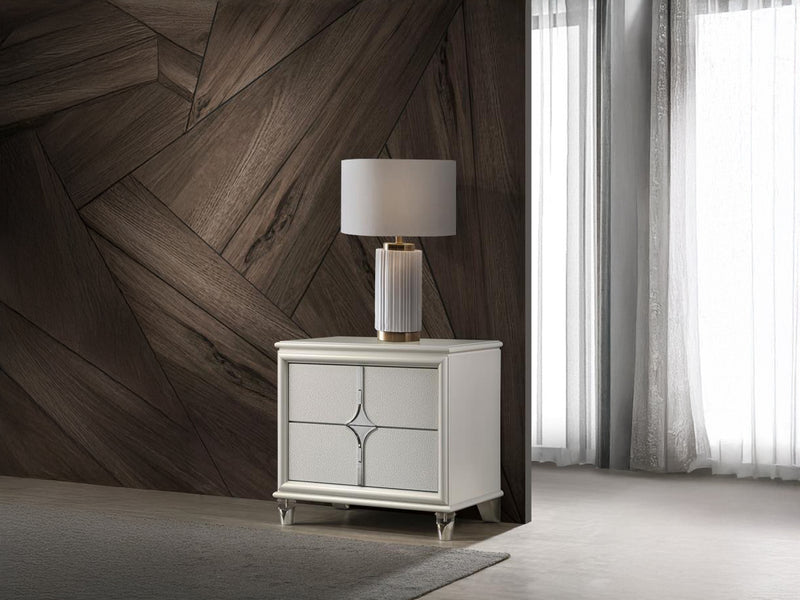 Olivia 27.2" Tall 2 Drawer Nightstand