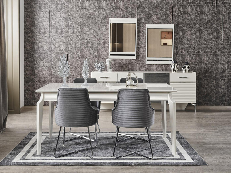 Elen 6 Person Extendable Dining Room Set