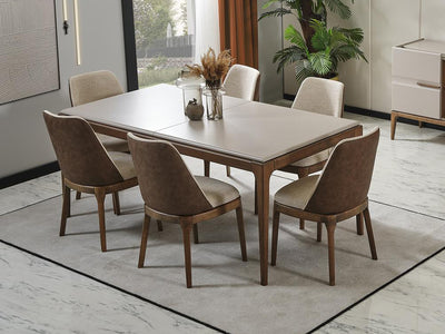 Novoa 6 Person Extendable Dining Room Set