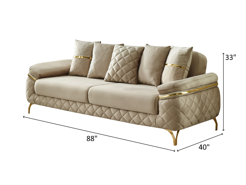 Orlando 88" Wide Convertible Sofa