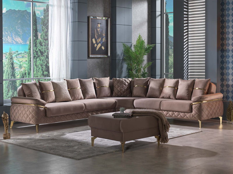 Orlando 127" / 112" Wide Convertible Sectional (Clearance)