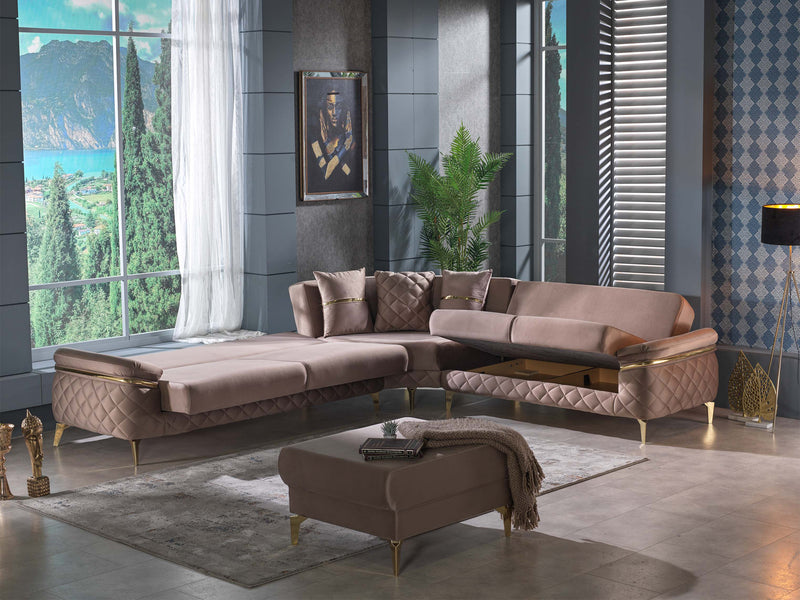 Orlando 127" / 112" Wide Convertible Sectional (Clearance)