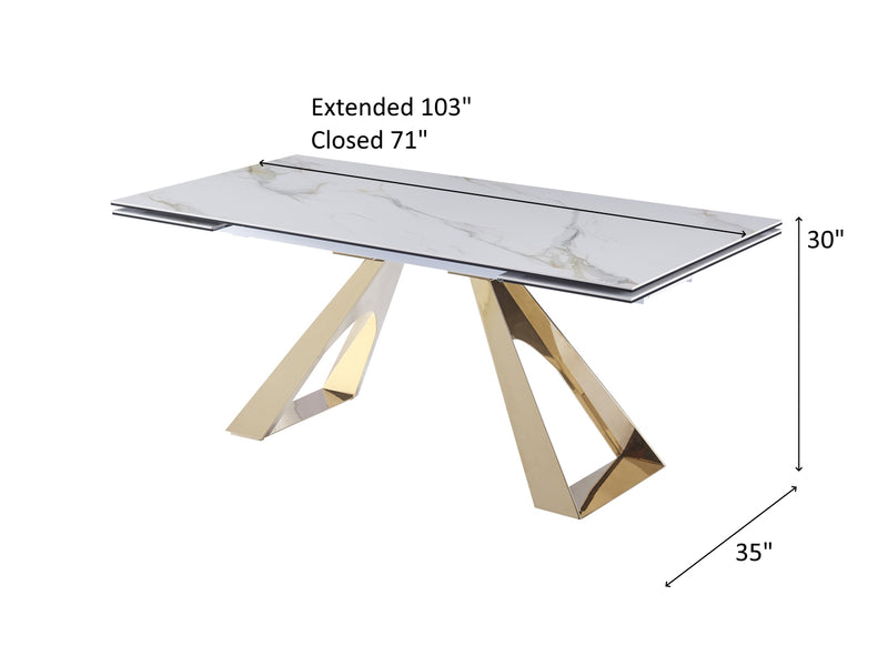 Orleans 103" / 71" Wide Dining Table