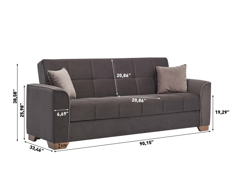 Dior 90.1" Wide Convertible Sofa