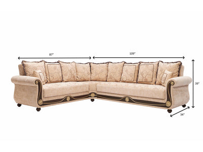 Americana 109" Wide Convertible Sectional