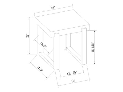 Pala 22" Tall End Table