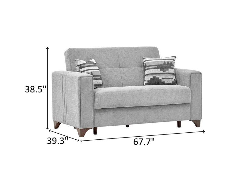 Parma Bello 67.7" Wide Convertible Loveseat
