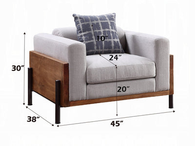 Pelton Walnut Finish Living Room Set