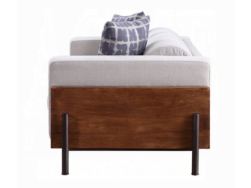 Pelton 45" Wide Walnut Finish Armchair