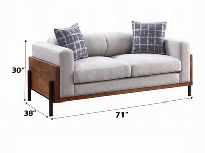 Pelton Walnut Finish Living Room Set