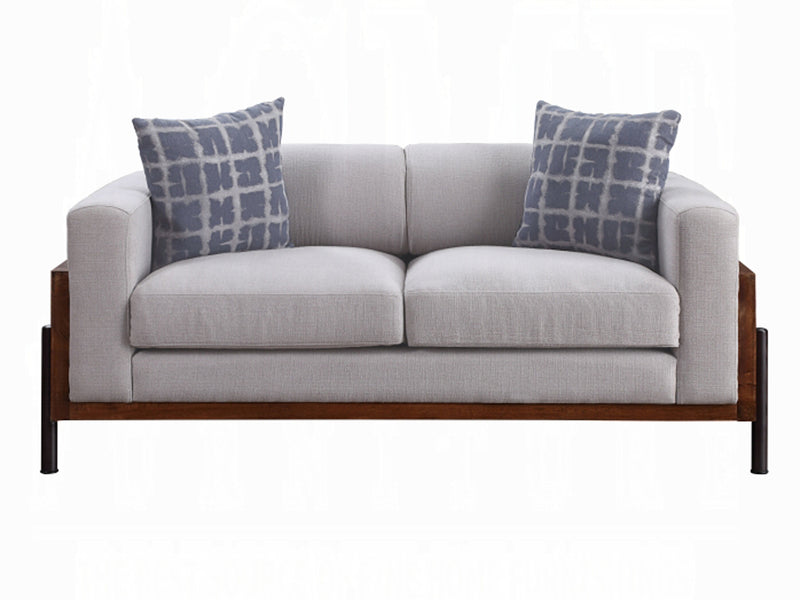 Pelton Walnut Finish Living Room Set