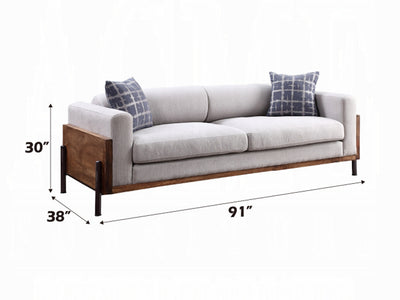 Pelton Walnut Finish Living Room Set