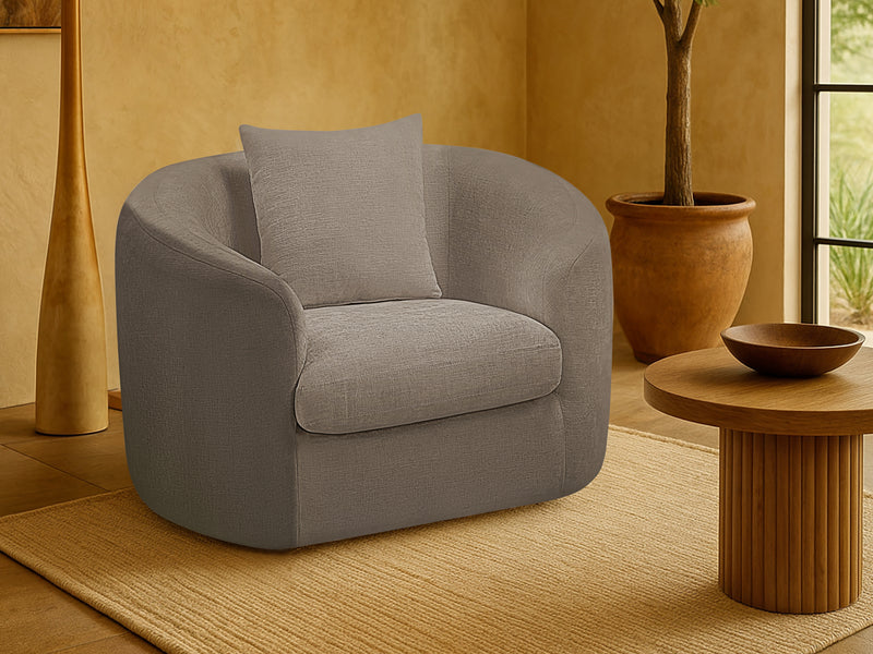 Penelope 45" Wide Chenille Fabric Armchair