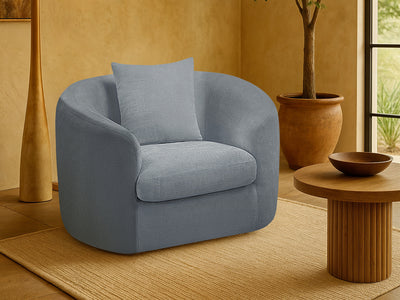 Penelope 45" Wide Chenille Fabric Armchair