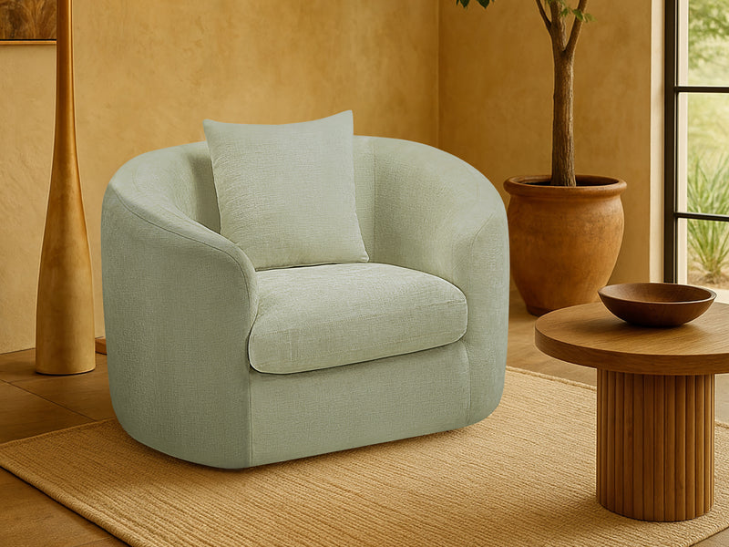 Penelope 45" Wide Chenille Fabric Armchair