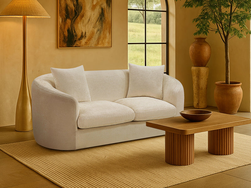 Penelope 66.5" Wide Chenille Fabric Loveseat