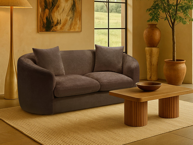 Penelope 66.5" Wide Chenille Fabric Loveseat