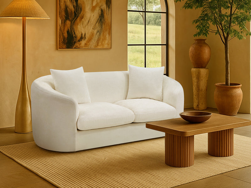 Penelope 66.5" Wide Chenille Fabric Loveseat