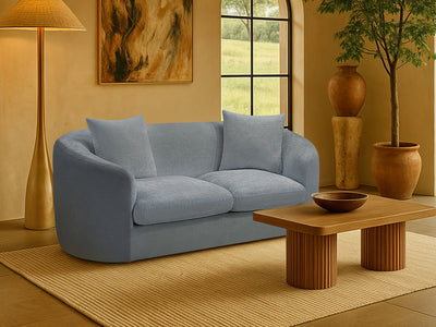 Penelope 66.5" Wide Chenille Fabric Loveseat