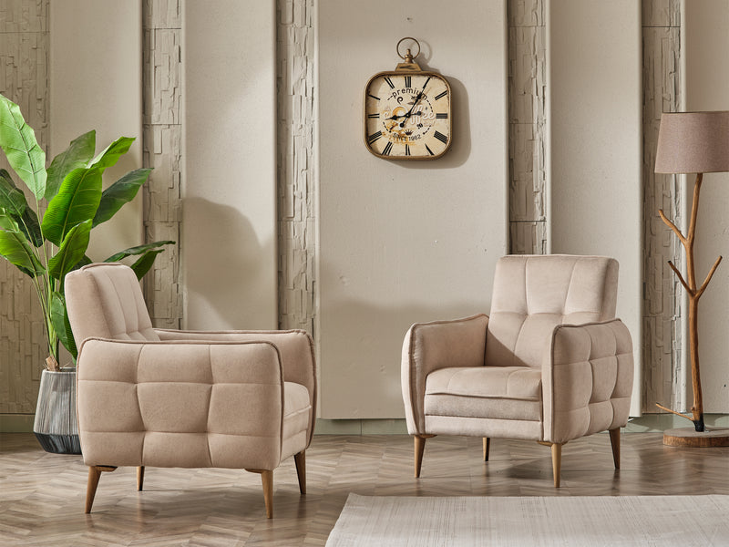 Perla Ottoman Armchair