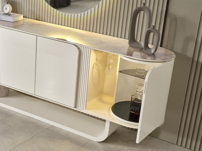 Perla Puffy 6 Person Dining Room Set