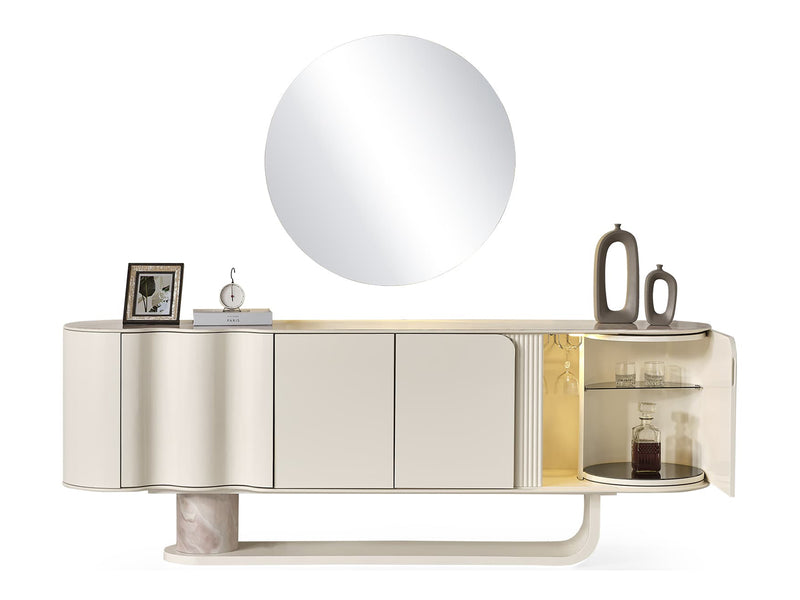 Perla Puffy 6 Person Dining Room Set