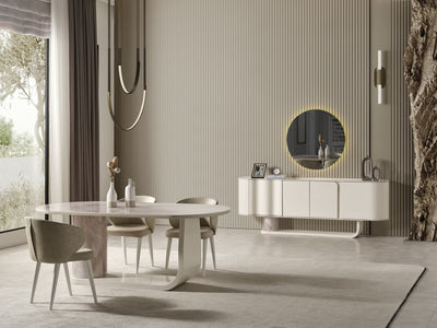 Perla Puffy 6 Person Dining Room Set