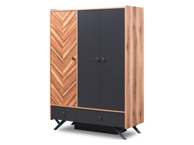 Piedra 55" Wide 3 Door Wardrobe