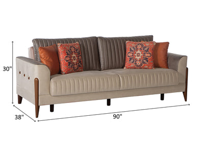 Piero 90" Wide Convertible Sofa