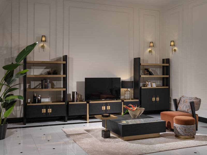 Pietra 94" Wide TV Stand Set