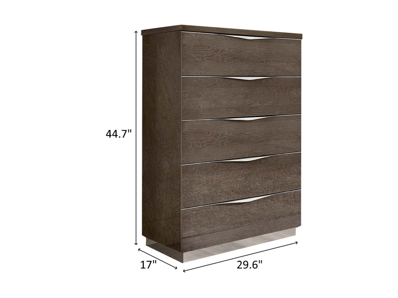 Platinum Legno 29.6" Wide 5 Drawer Chest
