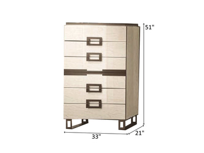 Poesia 33" Wide 6 Drawer Chest