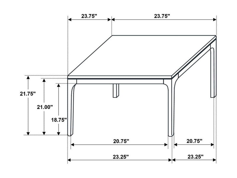 Polaris 21.7" Tall End Table