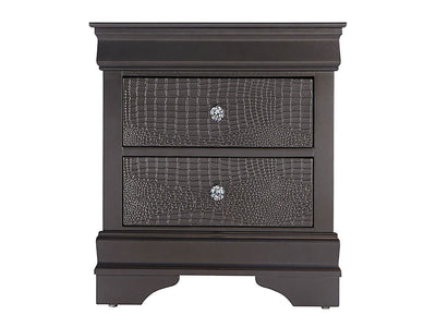 Pompei 24" Tall 2 Drawer Nightstand